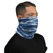 Tiger Stripe Kamysh Blue CAMO Neck Gaiter - Gaiters