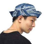 Tiger Stripe Kamysh Blue CAMO Reversible Bucket Hat
