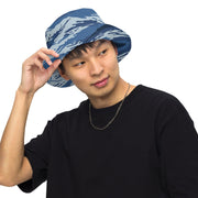 Tiger Stripe Kamysh Blue CAMO Reversible Bucket Hat