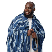 Tiger Stripe Kamysh Blue CAMO Sherpa Blanket