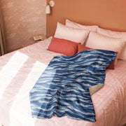 Tiger Stripe Kamysh Blue CAMO Sherpa Blanket