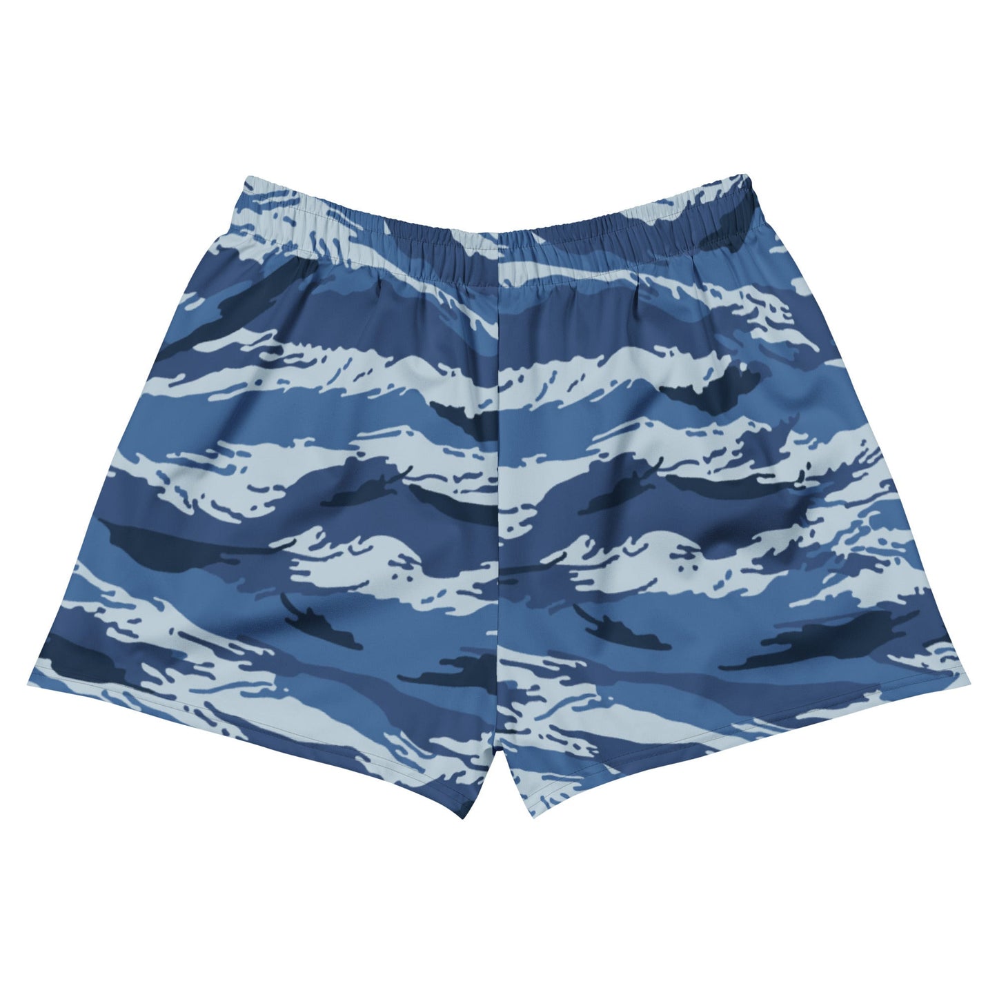 Russian Tiger Stripe Kamysh Blue CAMO Unisex Athletic Shorts