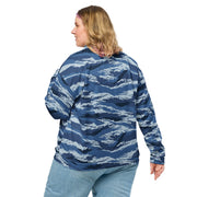 Tiger Stripe Kamysh Blue CAMO Unisex Bomber Jacket