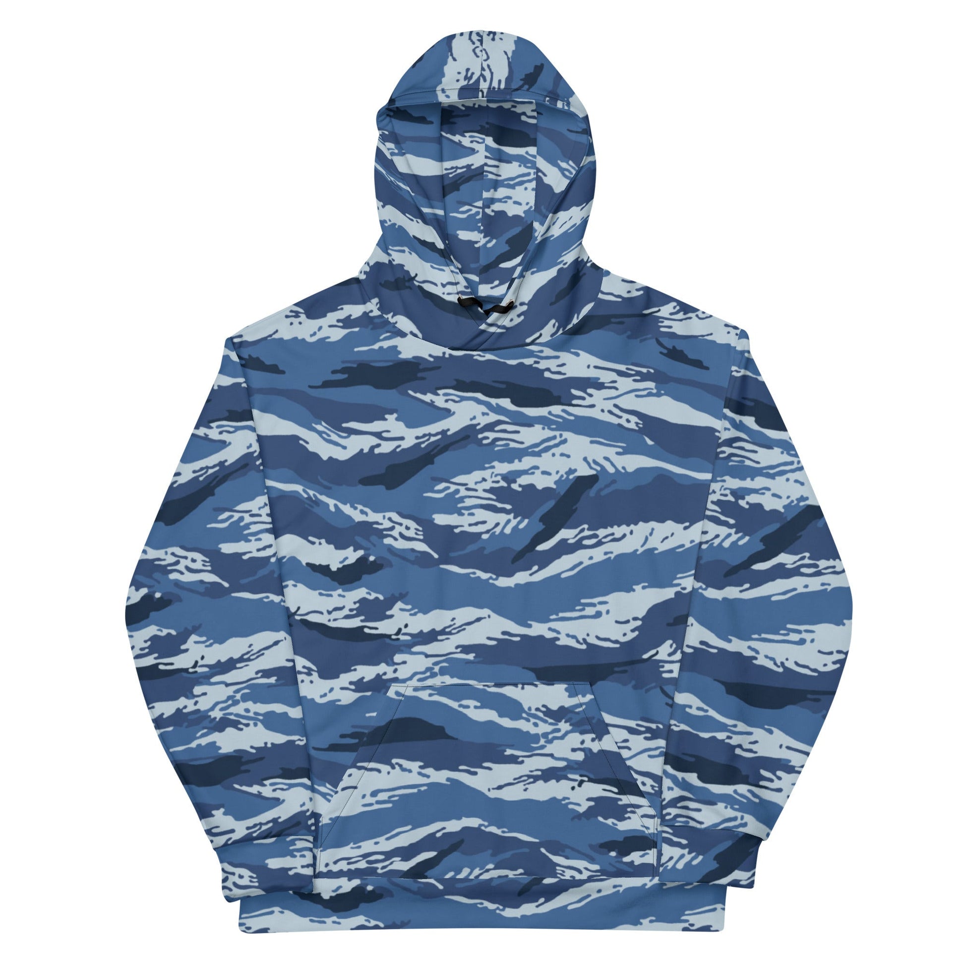 Russian Tiger Stripe Kamysh Blue CAMO Unisex Hoodie - Hoodies