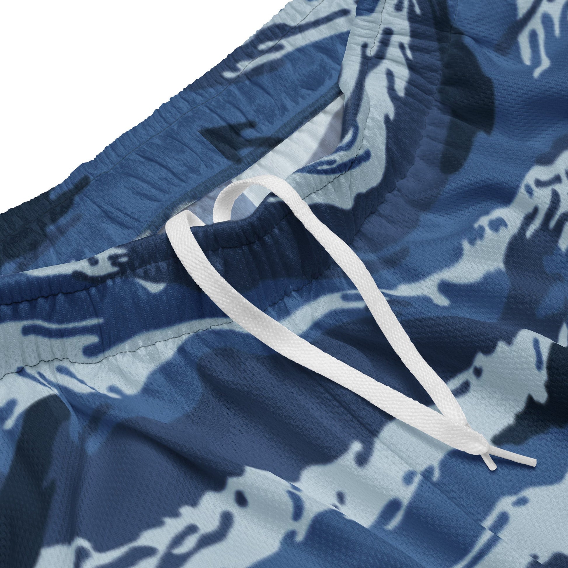 Russian Tiger Stripe Kamysh Blue CAMO Unisex mesh shorts - Mesh Shorts