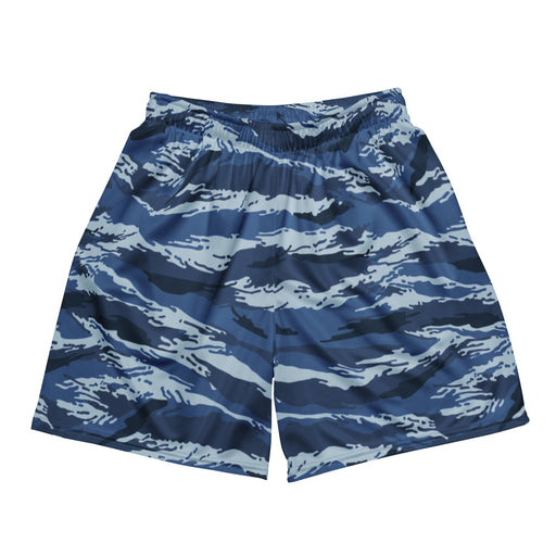 Tiger Stripe Kamysh Blue CAMO Unisex Mesh Shorts
