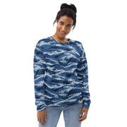 Tiger Stripe Kamysh Blue CAMO Unisex Sweatshirt