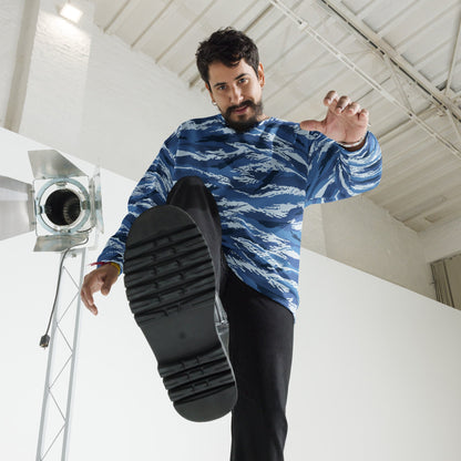 Russian Tiger Stripe Kamysh Blue CAMO Unisex Sweatshirt - Sweatshirts