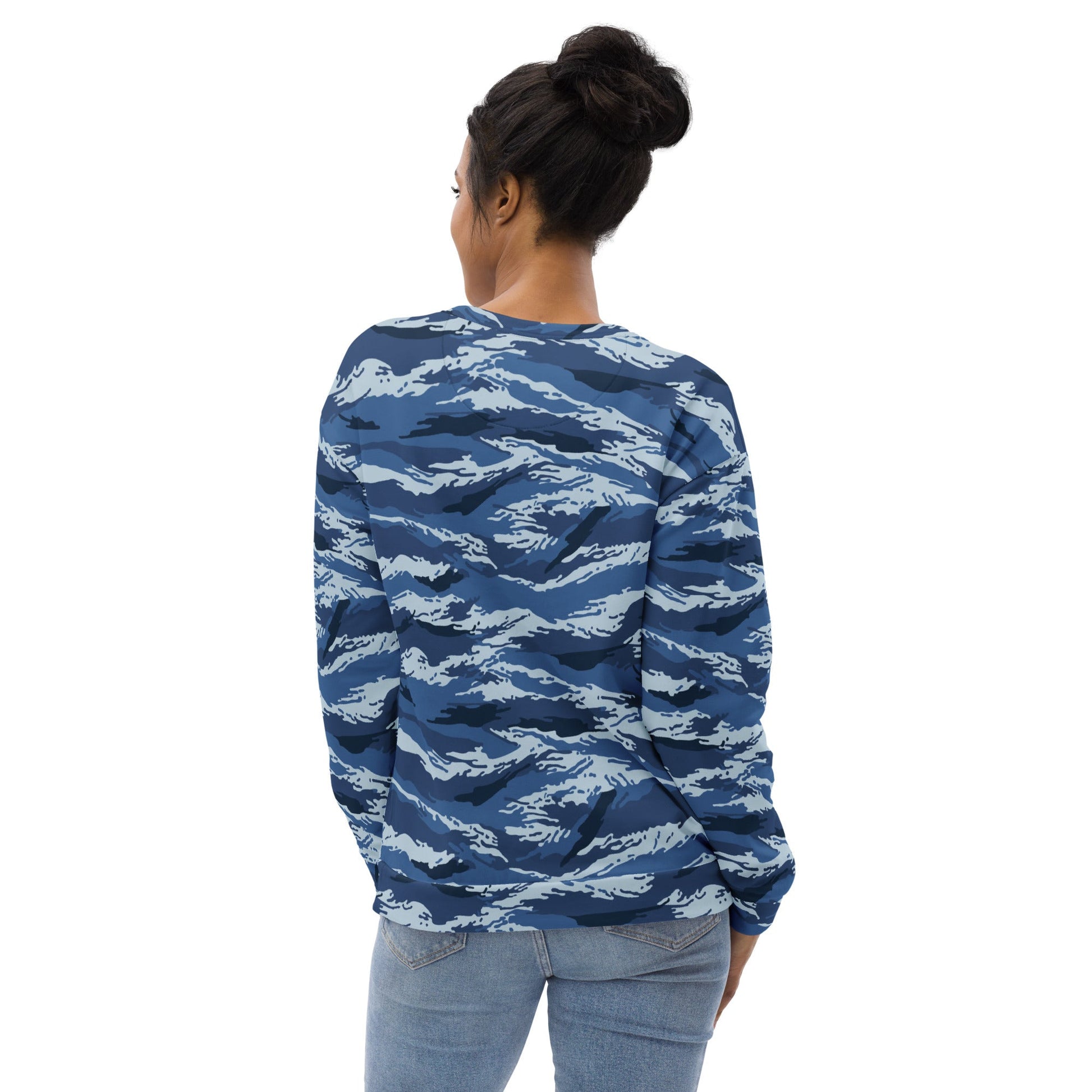 Russian Tiger Stripe Kamysh Blue CAMO Unisex Sweatshirt - Sweatshirts