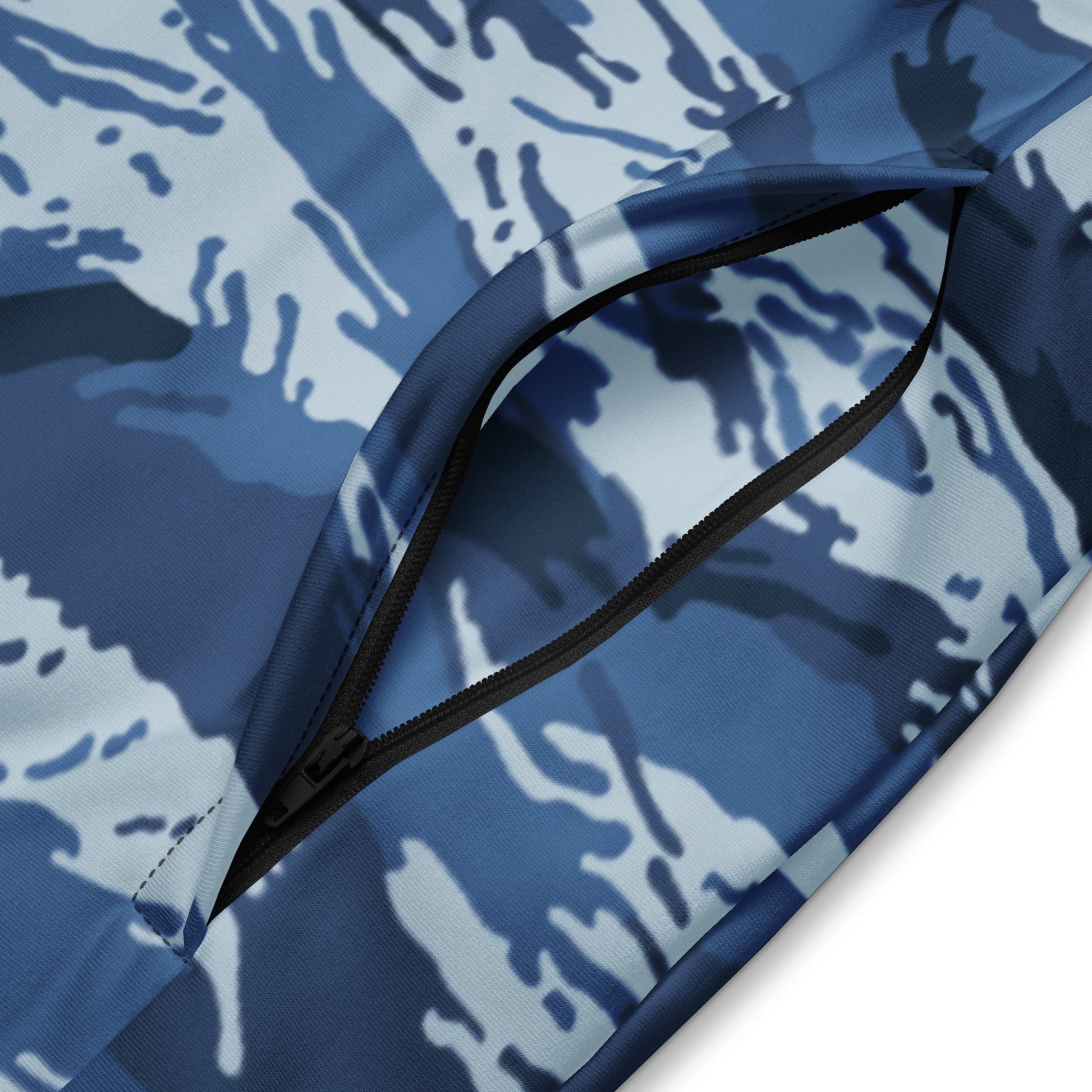 Russian Tiger Stripe Kamysh Blue CAMO Unisex track jacket - Track Jackets