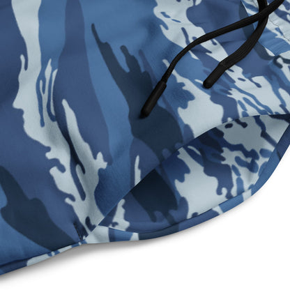 Russian Tiger Stripe Kamysh Blue CAMO Wide-leg joggers - Joggers