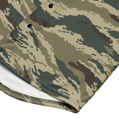 Russian Tiger Stripe Kamysh Green CAMO baseball jersey - Baseball Jerseys