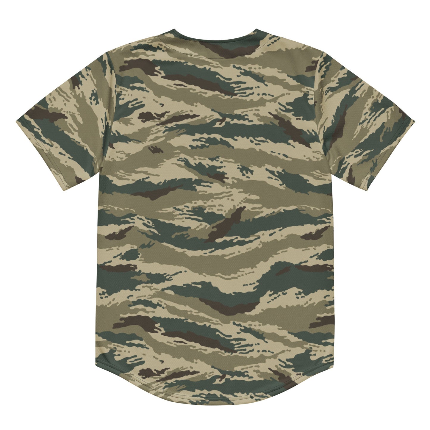 Russian Tiger Stripe Kamysh Green CAMO baseball jersey - Baseball Jerseys