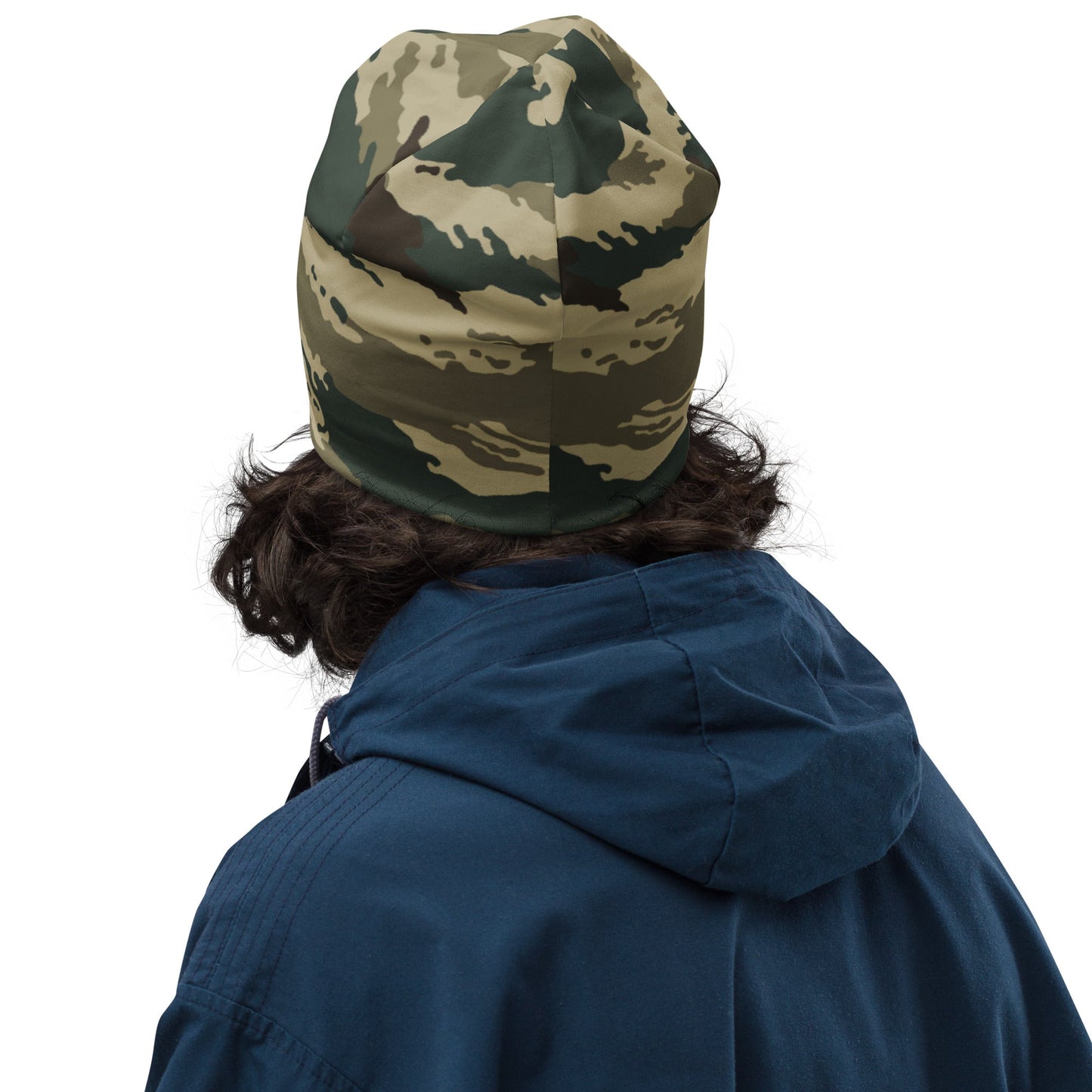 Russian Tiger Stripe Kamysh Green CAMO Beanie - Beanies