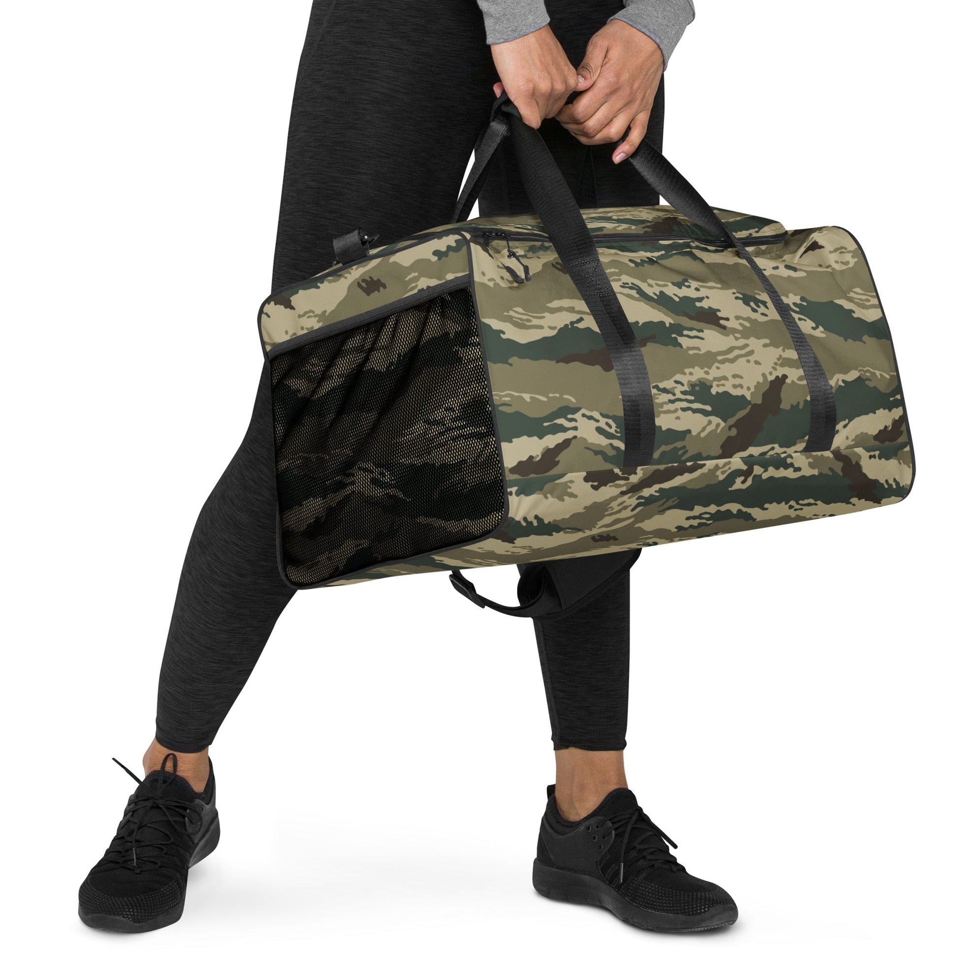 Russian Tiger Stripe Kamysh Green CAMO Duffle bag - Bags