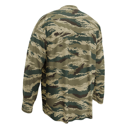 Russian Tiger Stripe Kamysh Green CAMO hockey fan jersey - Hockey Jerseys