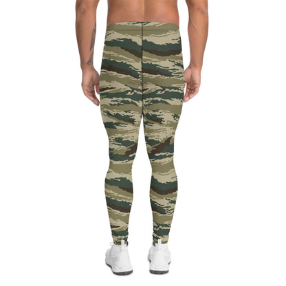 Russian Tiger Stripe Kamysh Green CAMO Mens Leggings