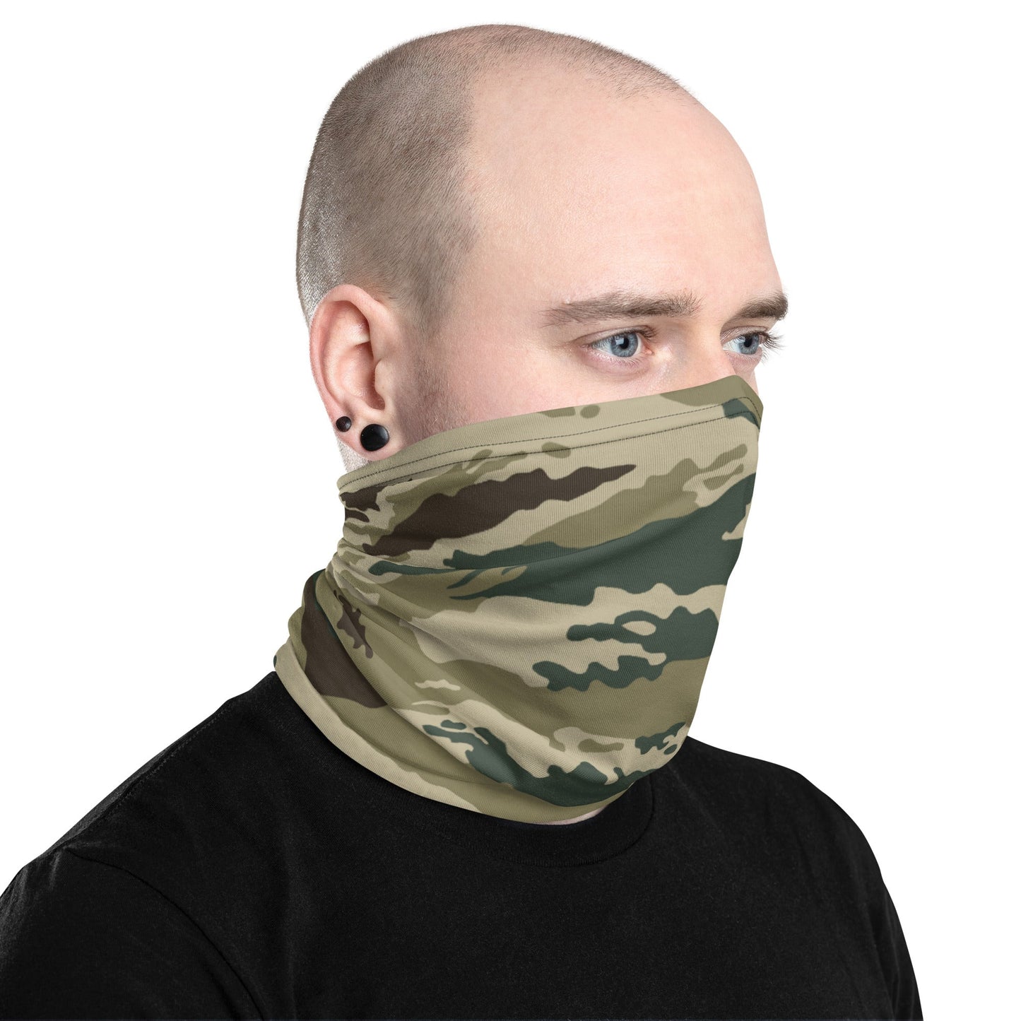 Russian Tiger Stripe Kamysh Green CAMO Neck Gaiter Gaiters
