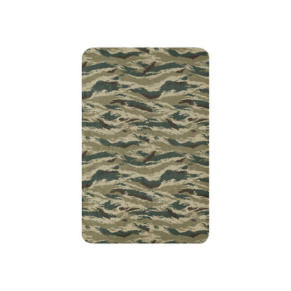 Russian Tiger Stripe Kamysh Green CAMO Sherpa blanket - Blankets