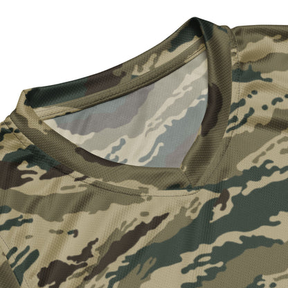 Russian Tiger Stripe Kamysh Green CAMO unisex basketball jersey - Basketball Jerseys