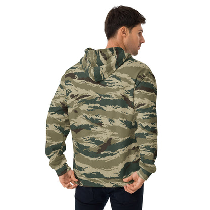 Russian Tiger Stripe Kamysh Green CAMO Unisex Hoodie - Hoodies