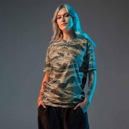 Russian Tiger Stripe Kamysh Green CAMO unisex sports jersey - Sports Jerseys