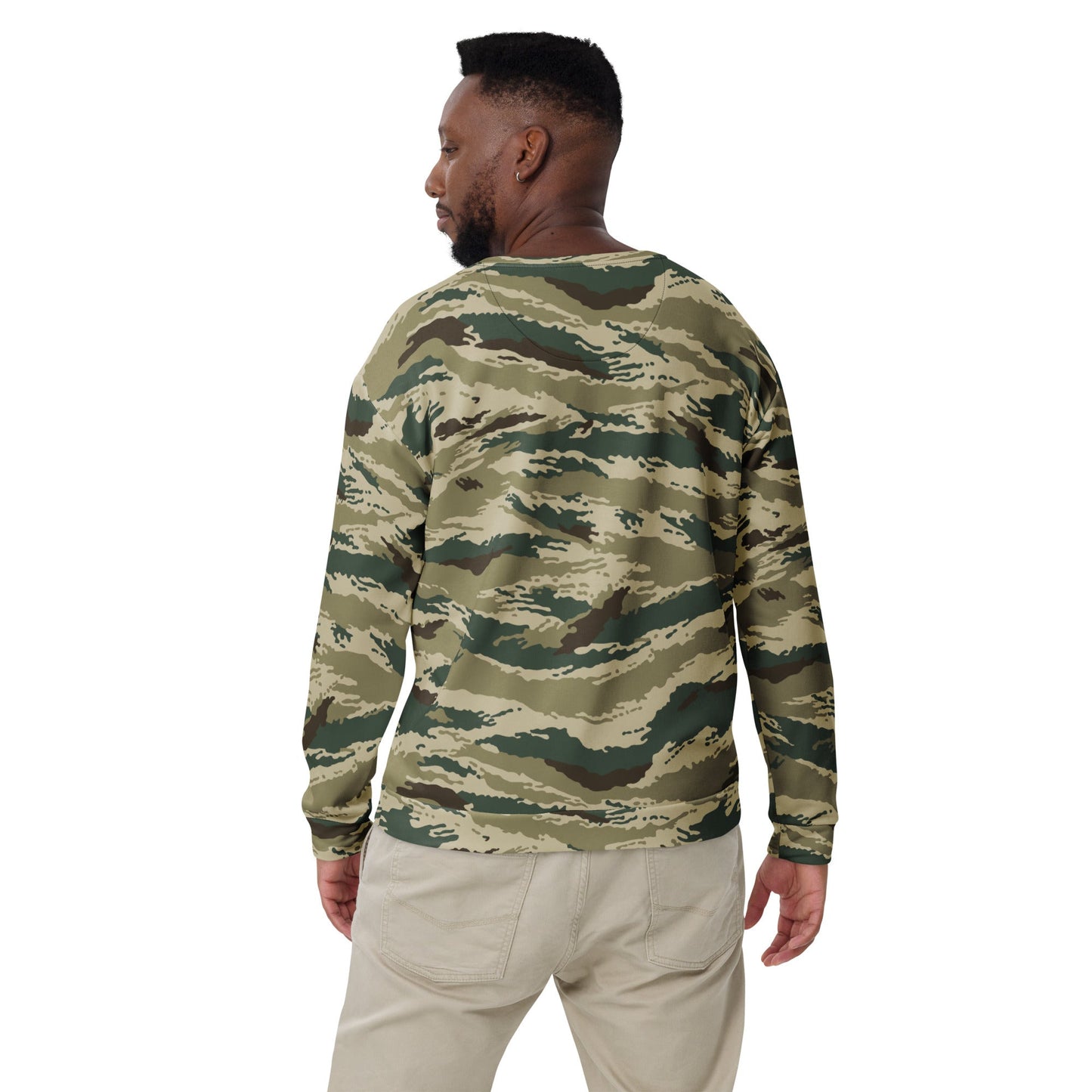 Russian Tiger Stripe Kamysh Green CAMO Unisex Sweatshirt - Sweatshirts