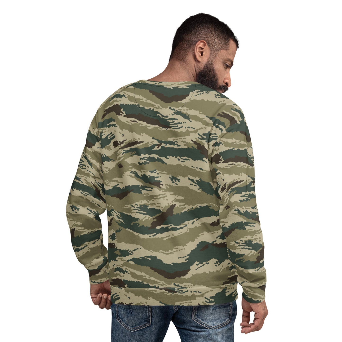 Russian Tiger Stripe Kamysh Green CAMO Unisex Sweatshirt - Sweatshirts