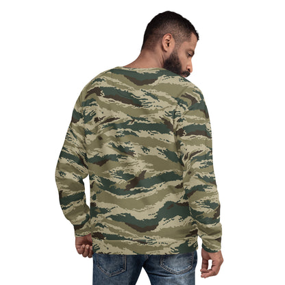 Russian Tiger Stripe Kamysh Green CAMO Unisex Sweatshirt - Sweatshirts