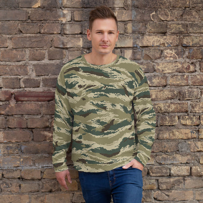 Russian Tiger Stripe Kamysh Green CAMO Unisex Sweatshirt - XS - Sweatshirts