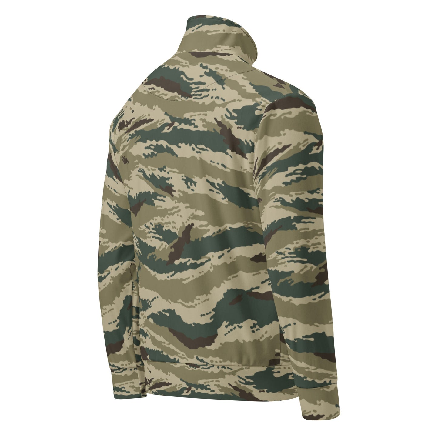 Russian Tiger Stripe Kamysh Green CAMO Unisex track jacket - Track Jackets