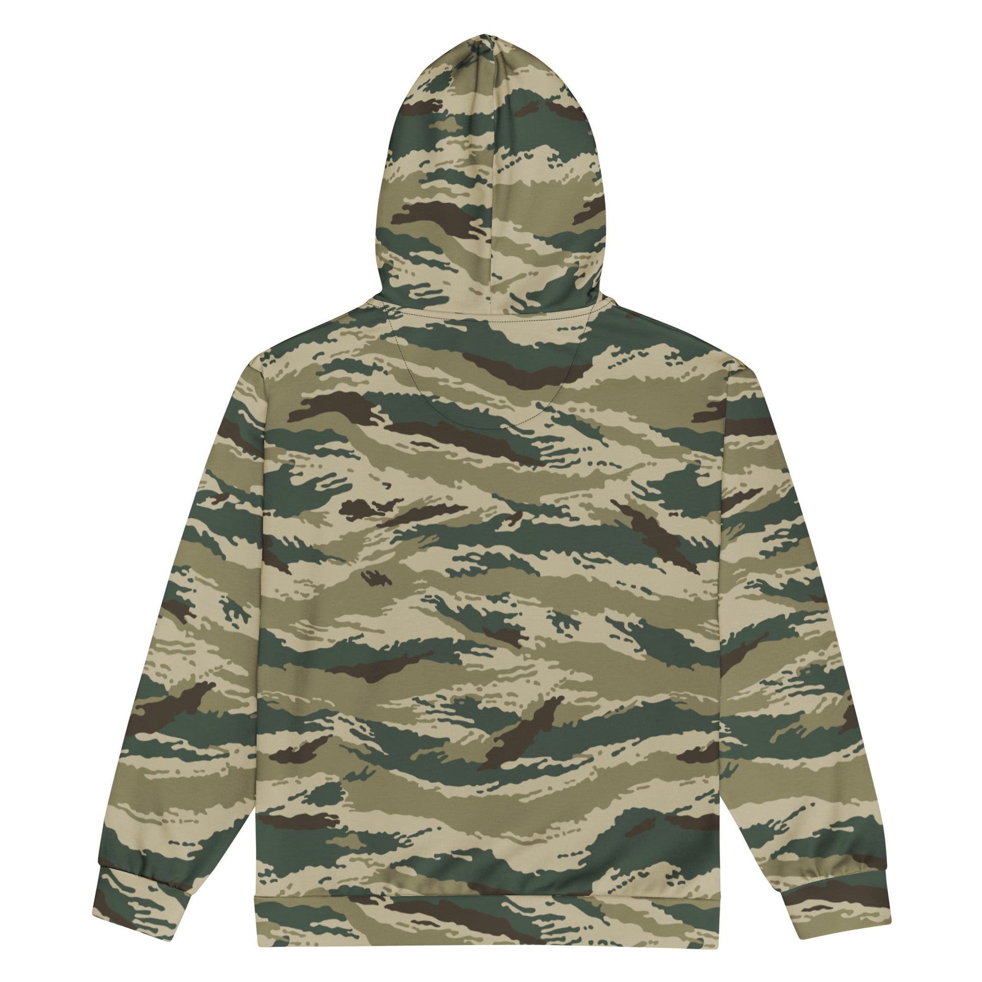 Russian Tiger Stripe Kamysh Green CAMO Unisex zip hoodie - Zip Hoodies