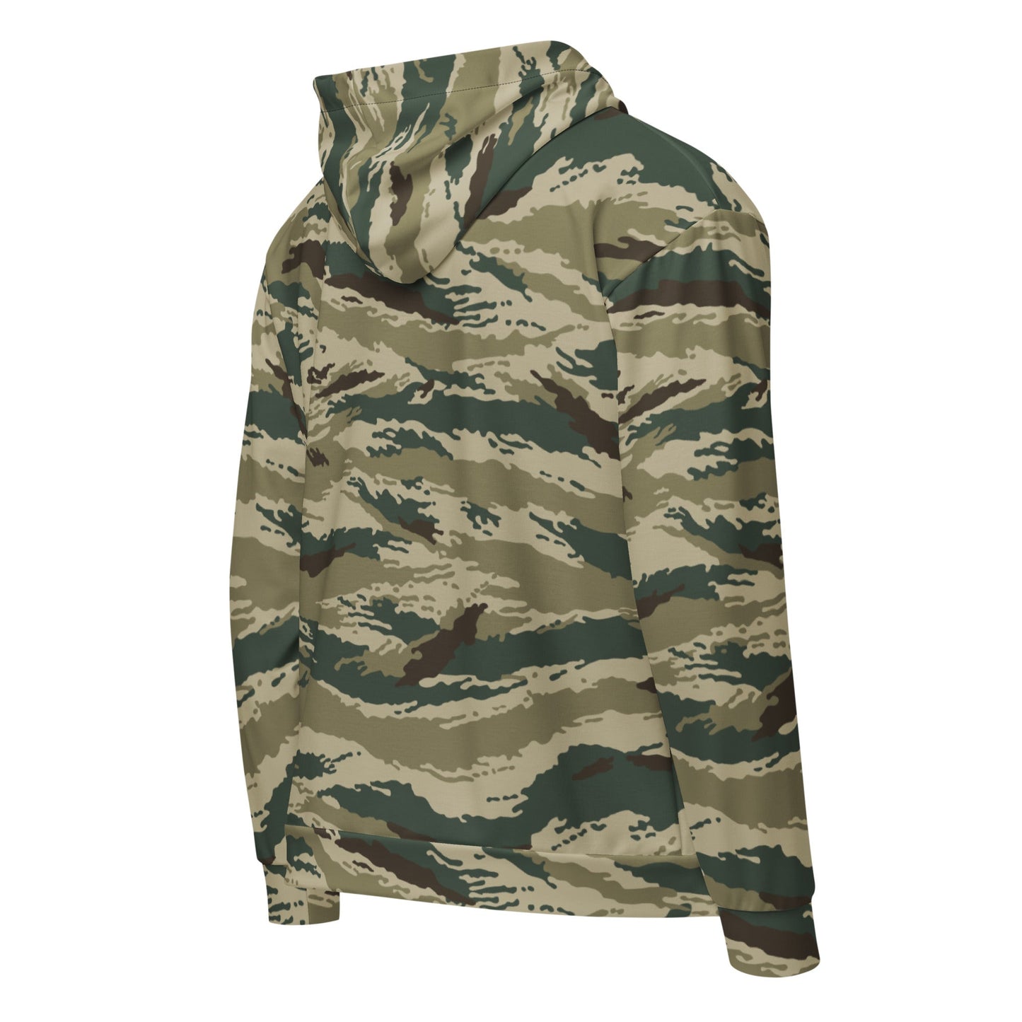 Russian Tiger Stripe Kamysh Green CAMO Unisex zip hoodie - Zip Hoodies