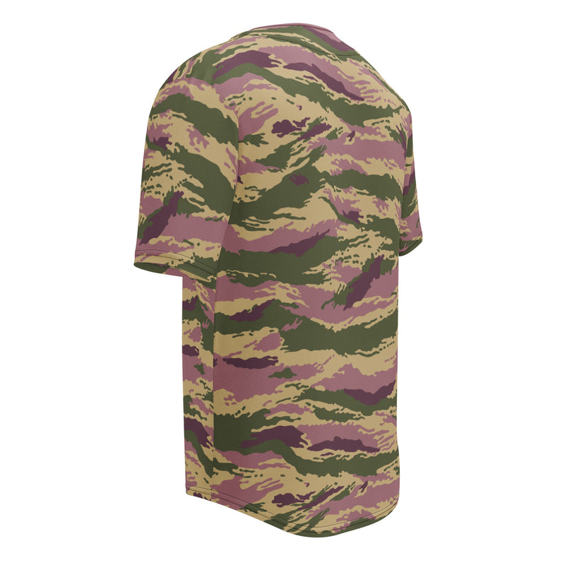 Tiger Stripe Kamysh Rosewood CAMO Unisex Baseball Jersey