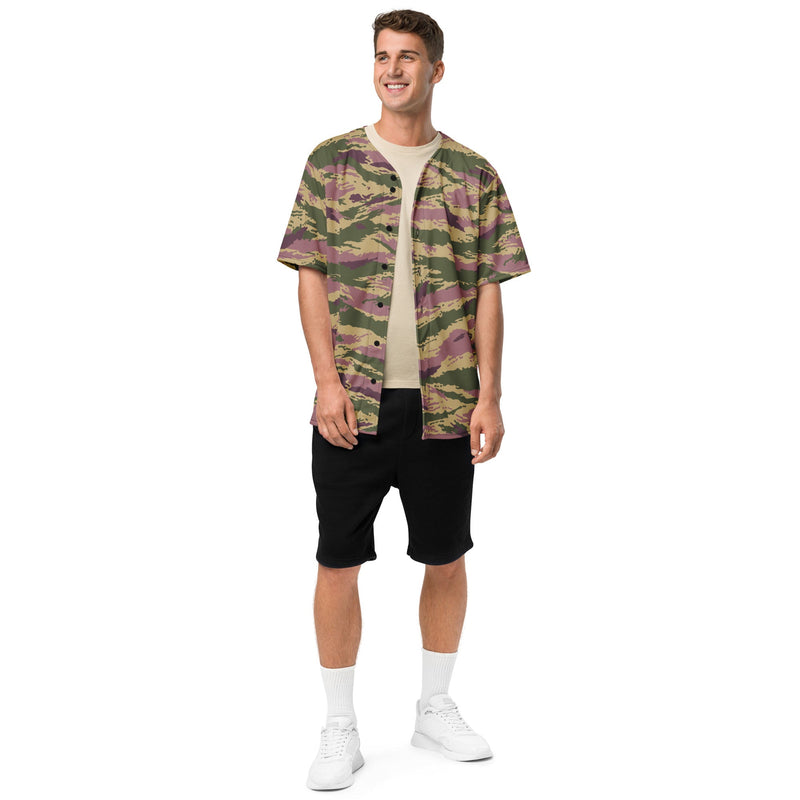 Tiger Stripe Kamysh Rosewood CAMO Unisex Baseball Jersey