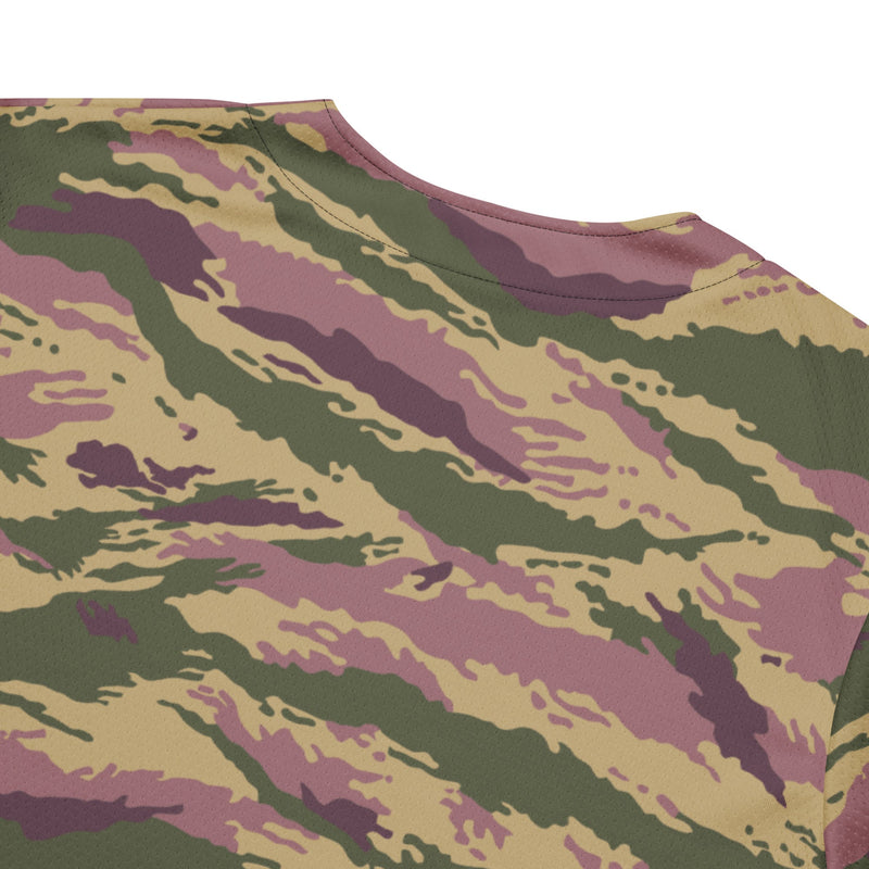 Tiger Stripe Kamysh Rosewood CAMO Unisex Baseball Jersey