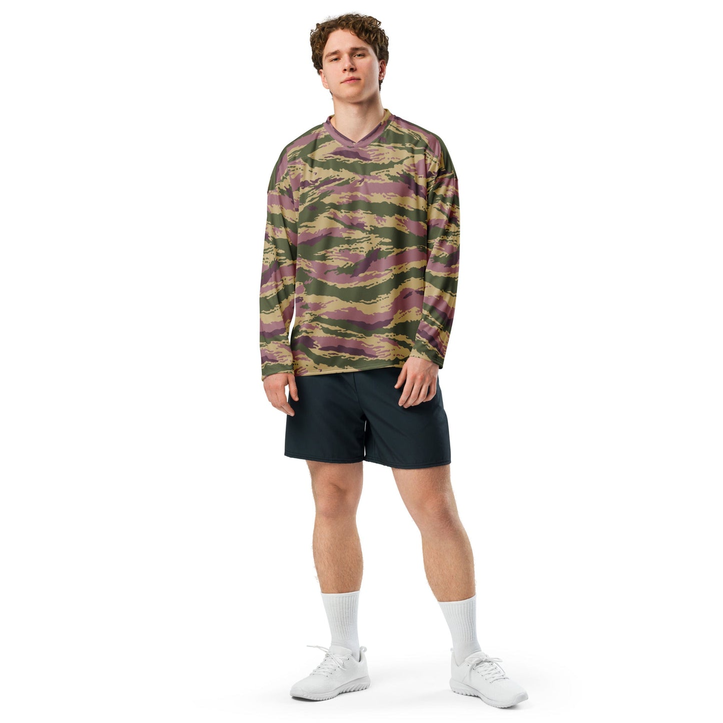 Russian Tiger Stripe Kamysh PFO CAMO Unisex Hockey Fan Jersey