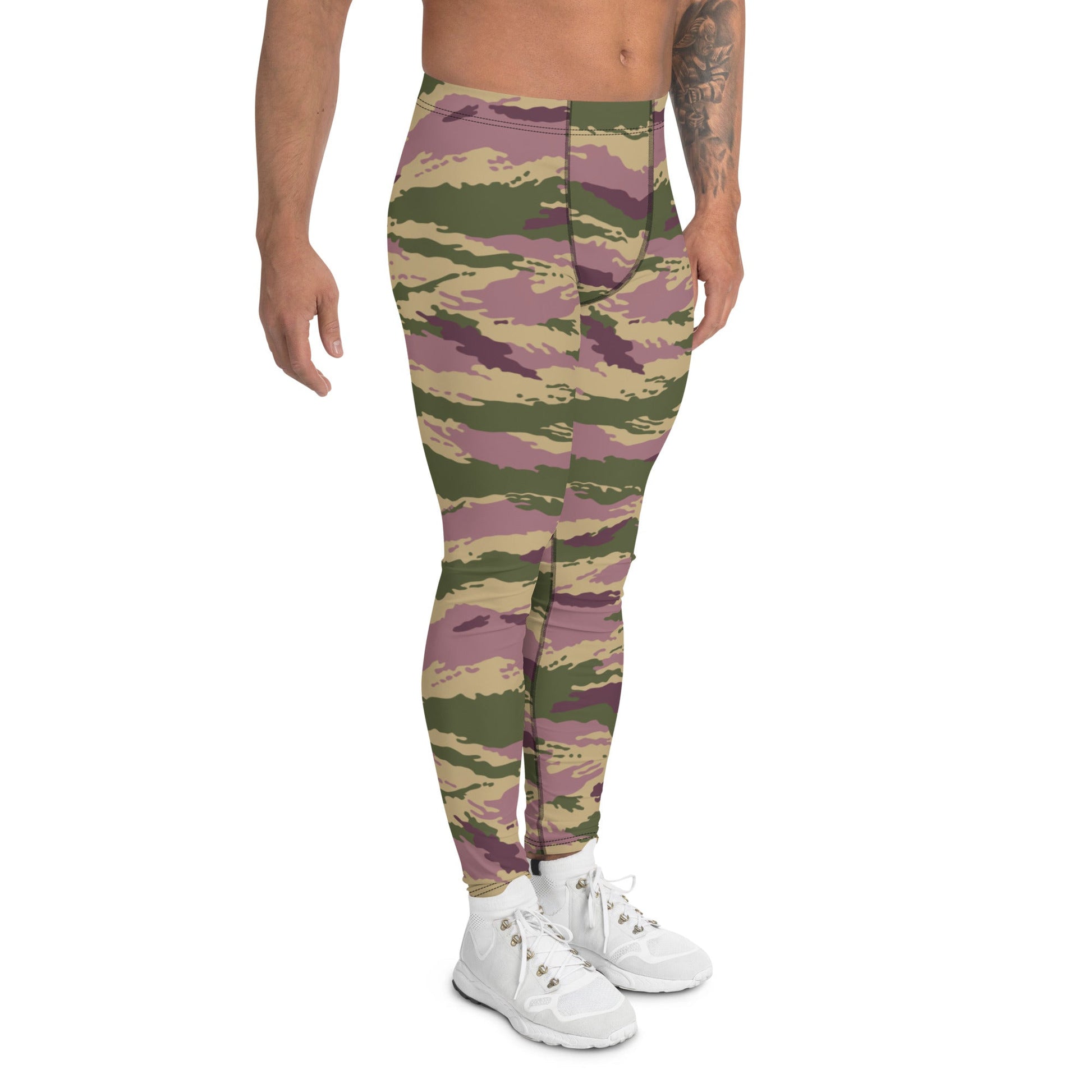 Russian Tiger Stripe Kamysh PFO CAMO Mens Leggings