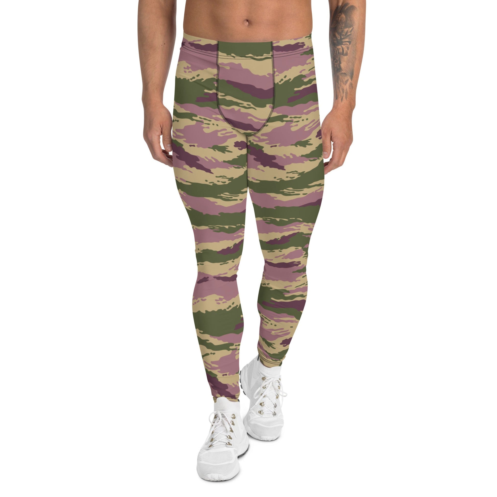 Russian Tiger Stripe Kamysh PFO CAMO Mens Leggings - XS