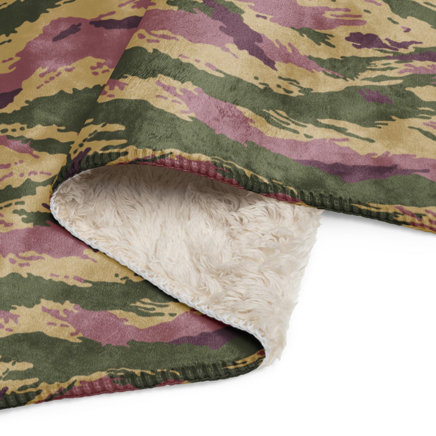 Russian Tiger Stripe Kamysh PFO CAMO Sherpa blanket - Blankets
