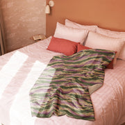 Tiger Stripe Kamysh Rosewood CAMO Sherpa Blanket