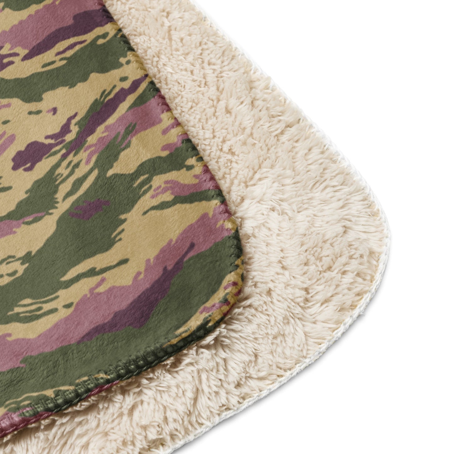 Russian Tiger Stripe Kamysh PFO CAMO Sherpa blanket - Blankets