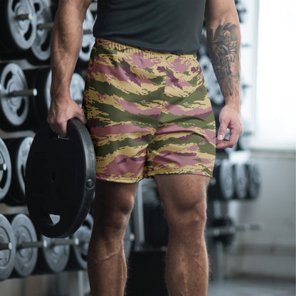 Russian Tiger Stripe Kamysh PFO CAMO Unisex Athletic Long Shorts - XS