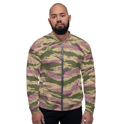 Russian Tiger Stripe Kamysh PFO CAMO Unisex Bomber Jacket - Jackets