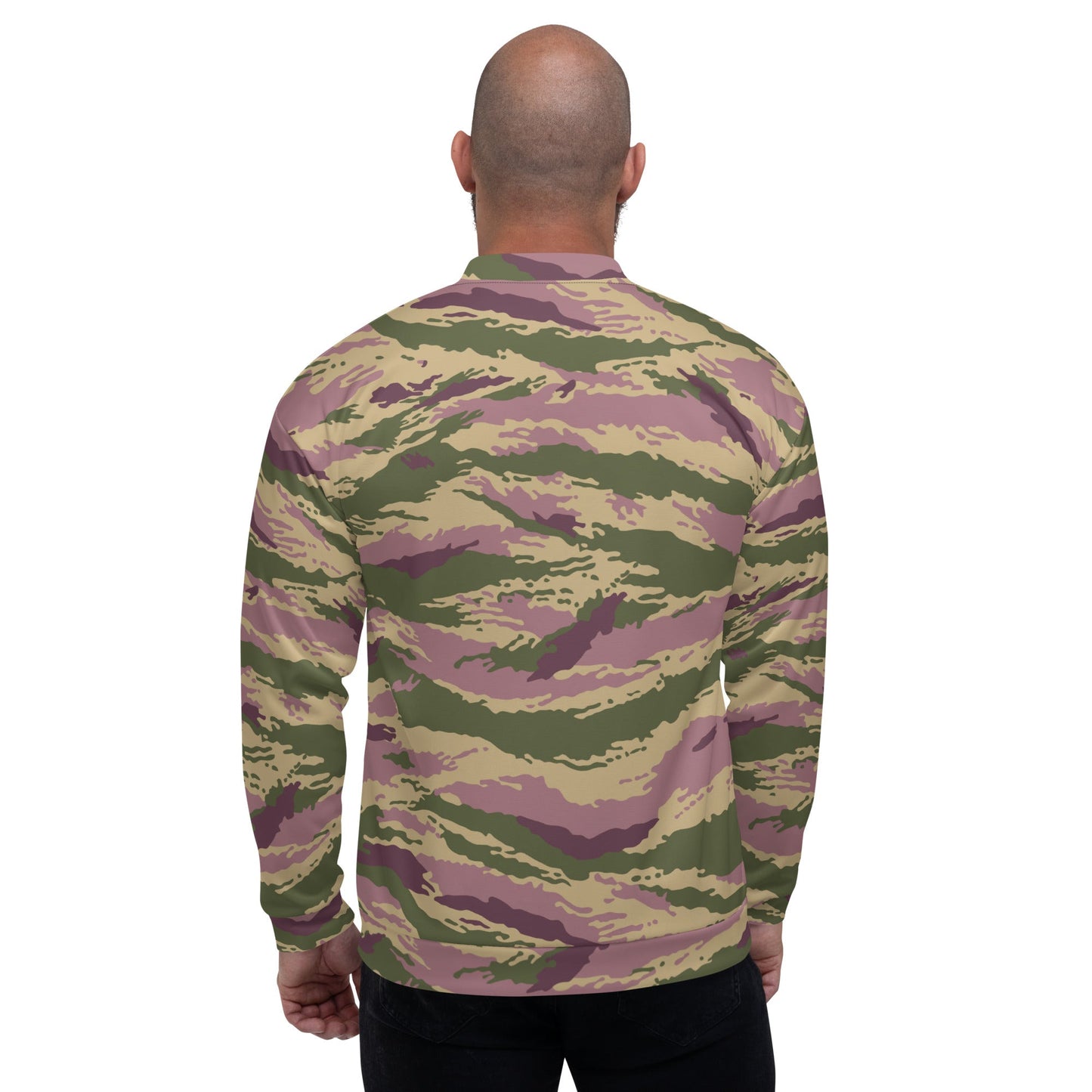 Russian Tiger Stripe Kamysh PFO CAMO Unisex Bomber Jacket - Jackets