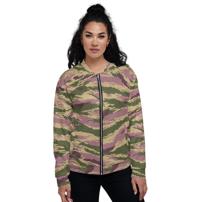 Russian Tiger Stripe Kamysh PFO CAMO Unisex Bomber Jacket - Jackets
