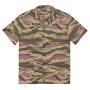 Tiger Stripe Kamysh Rosewood CAMO Unisex Short-Sleeve Button Shirt - 2XS - Button-Up