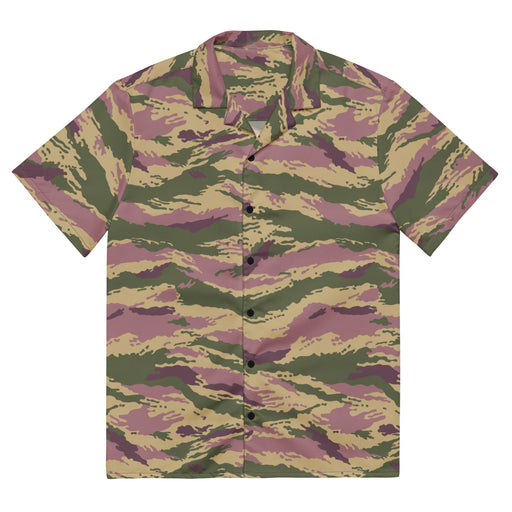 Tiger Stripe Kamysh Rosewood CAMO Unisex Short-Sleeve Button Shirt - 2XS - Button-Up