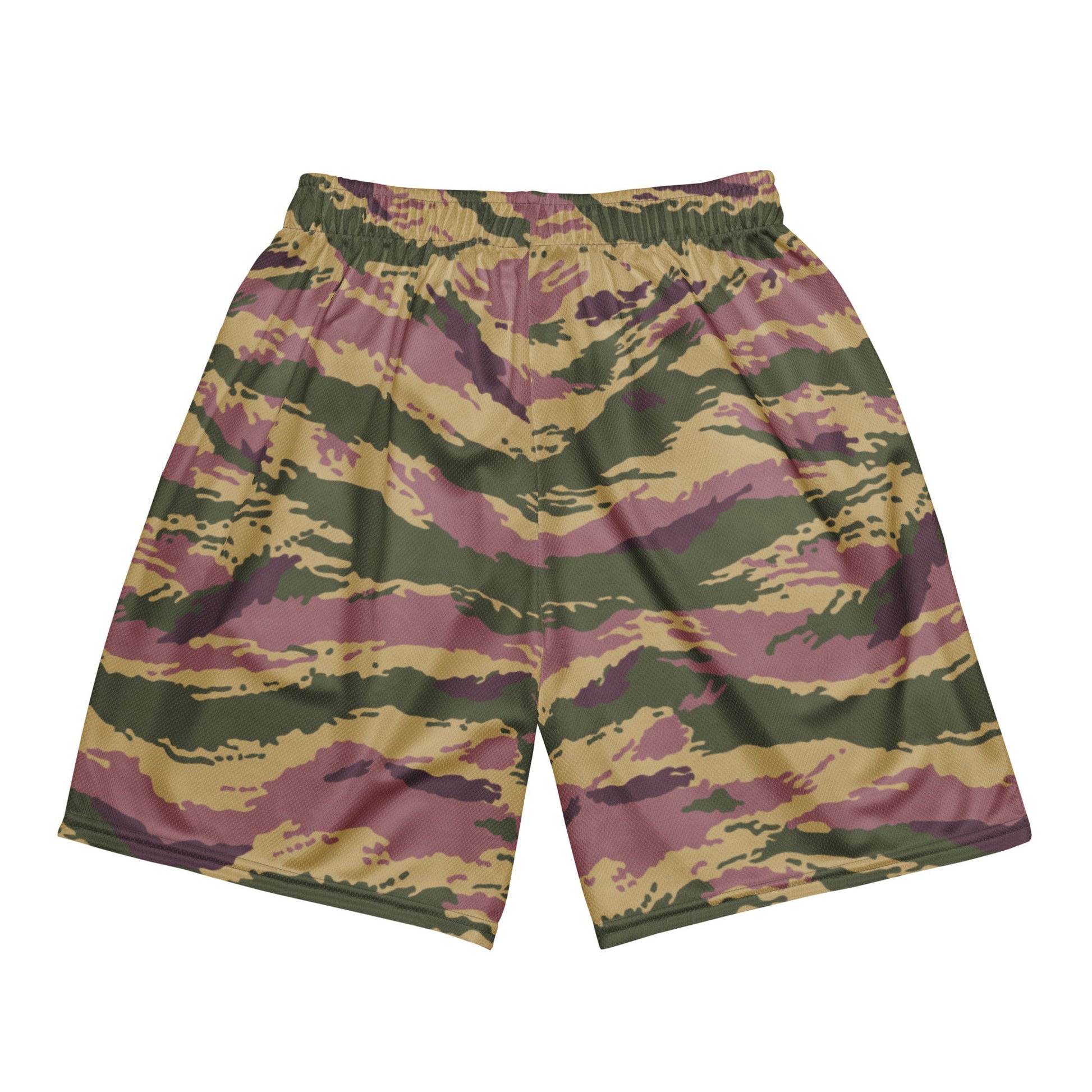 Russian Tiger Stripe Kamysh PFO CAMO Unisex Mesh Shorts