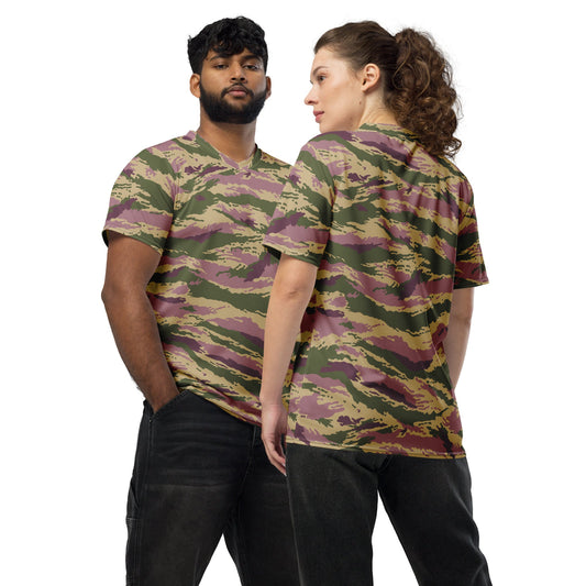 Russian Tiger Stripe Kamysh PFO CAMO unisex sports jersey - 2XS - Sports Jerseys